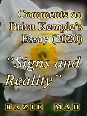 cover image of Comments on Brian Kemple's Essay (2020) "Signs and Reality"